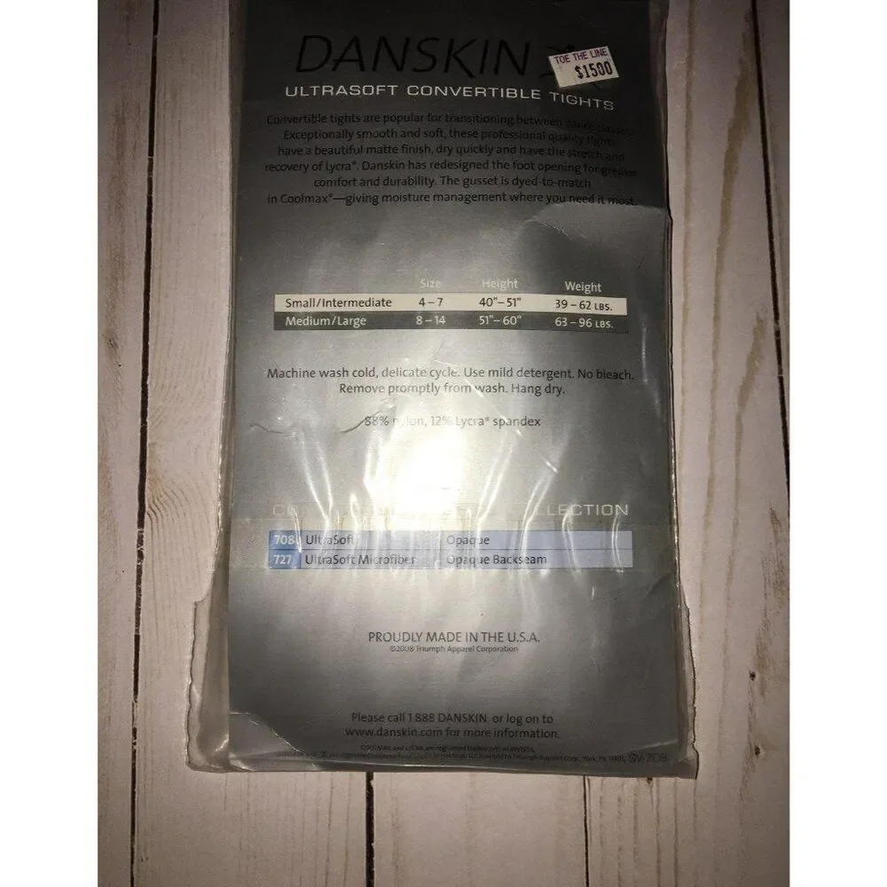 danskin girls convertible tights